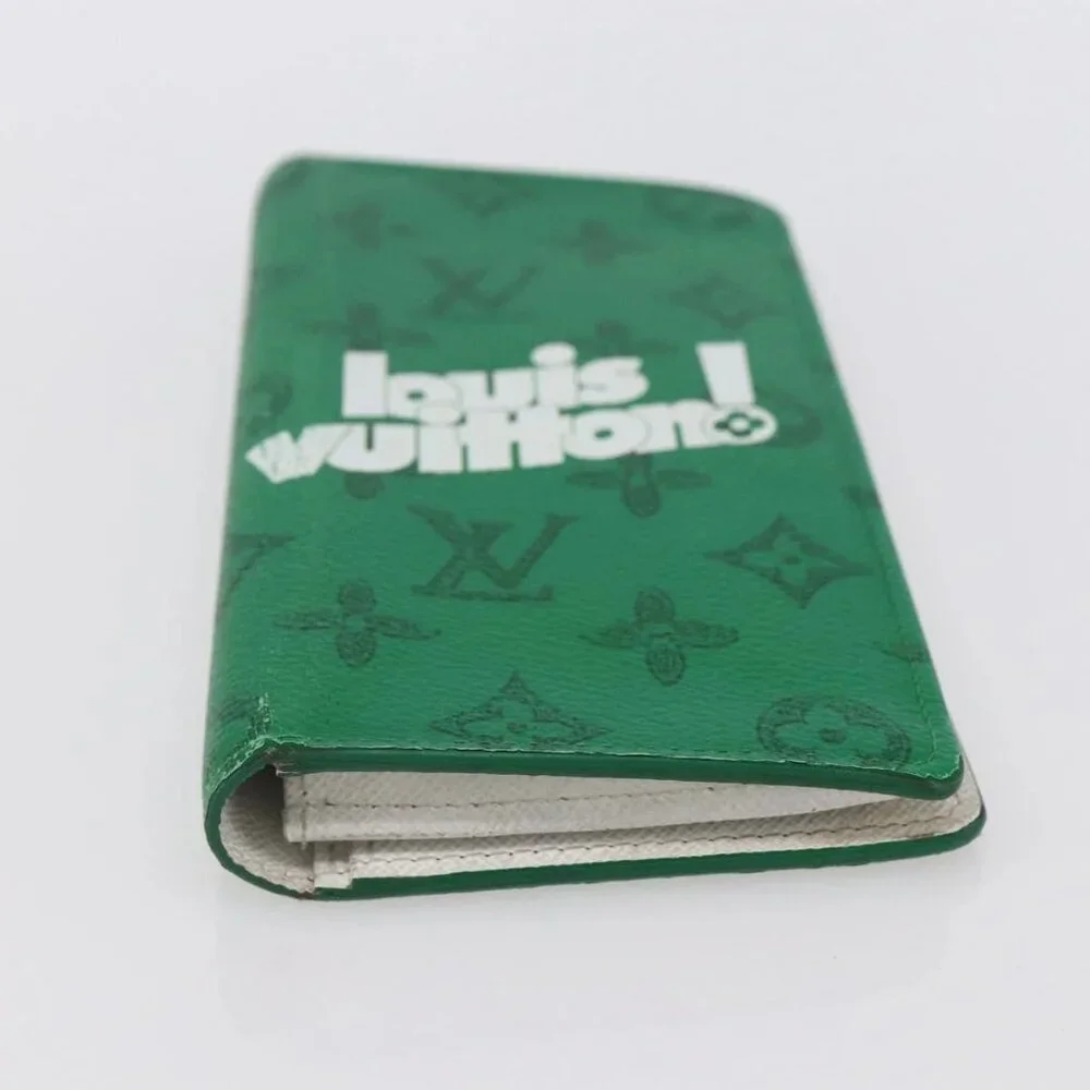 LOUIS VUITTON Monogram Everyday Portefeuille Brazza Green M80801 LV Auth 149234